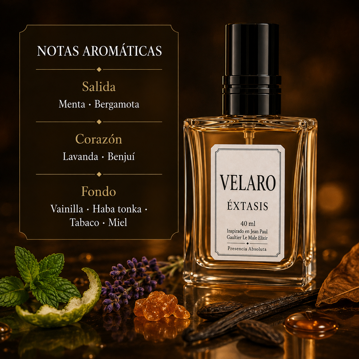 VELARO ÉXTASIS inspirado en Jean Paul Gaultier Le Male Elixir