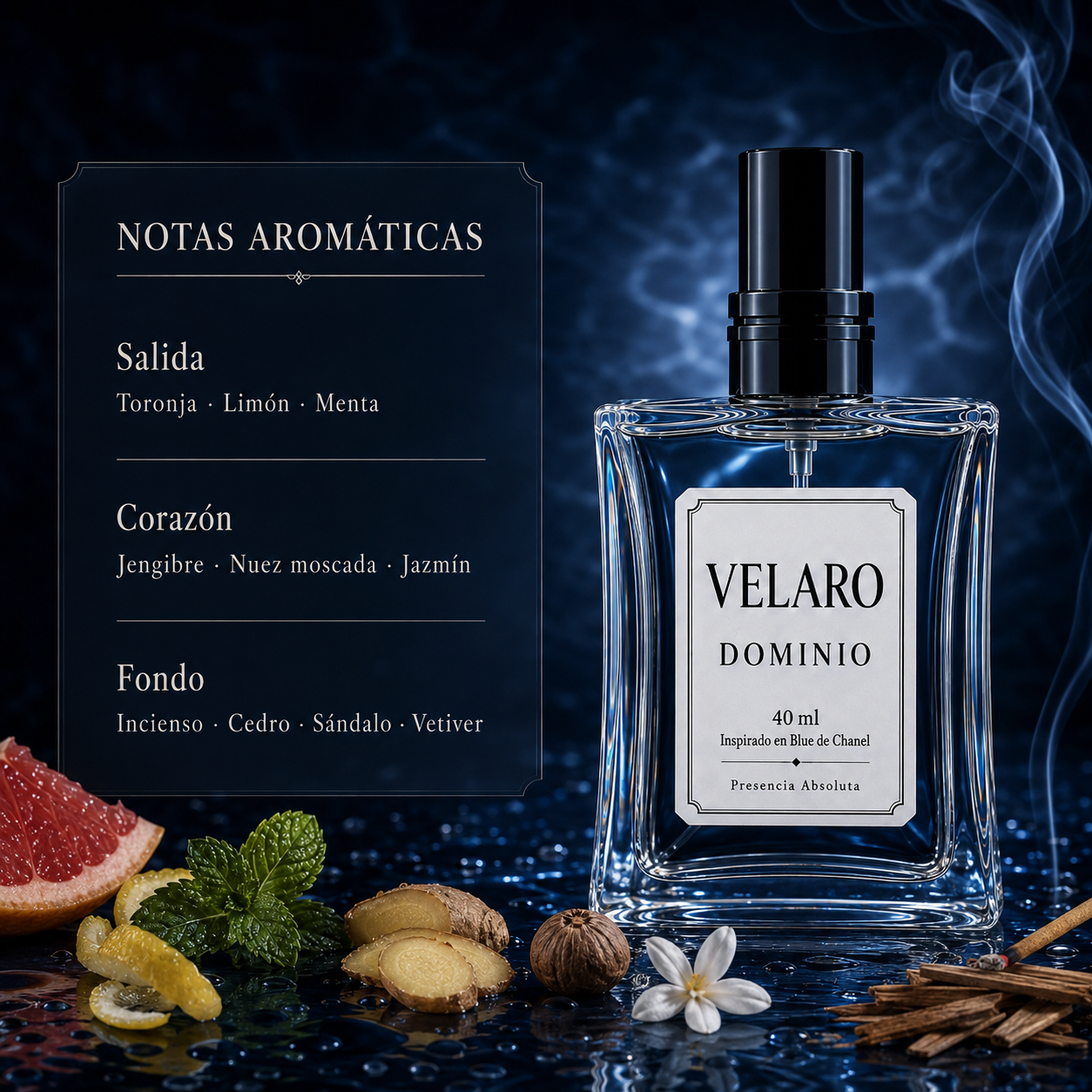 VELARO DOMINIO inspirado en Bleu de Chanel
