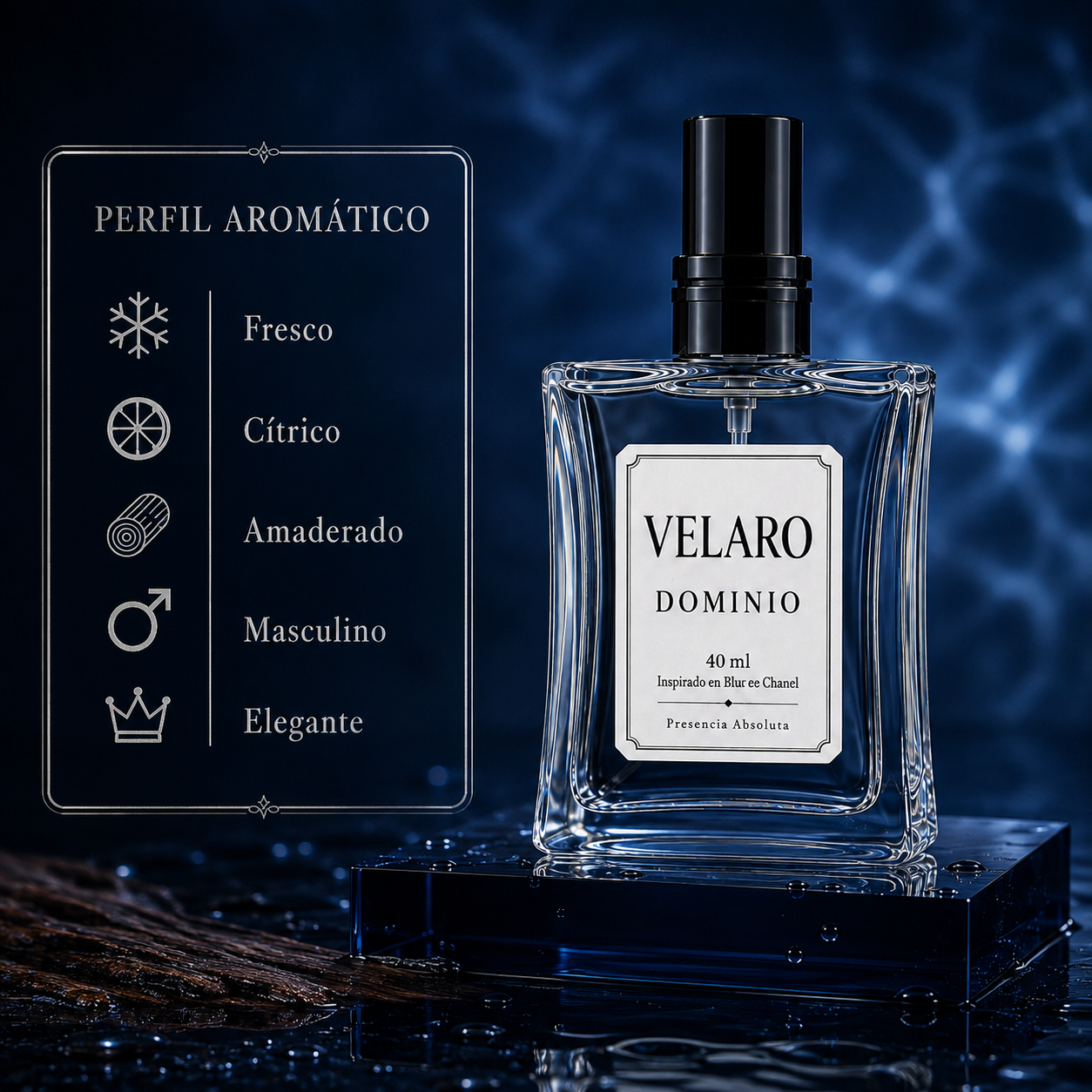 VELARO DOMINIO inspirado en Bleu de Chanel