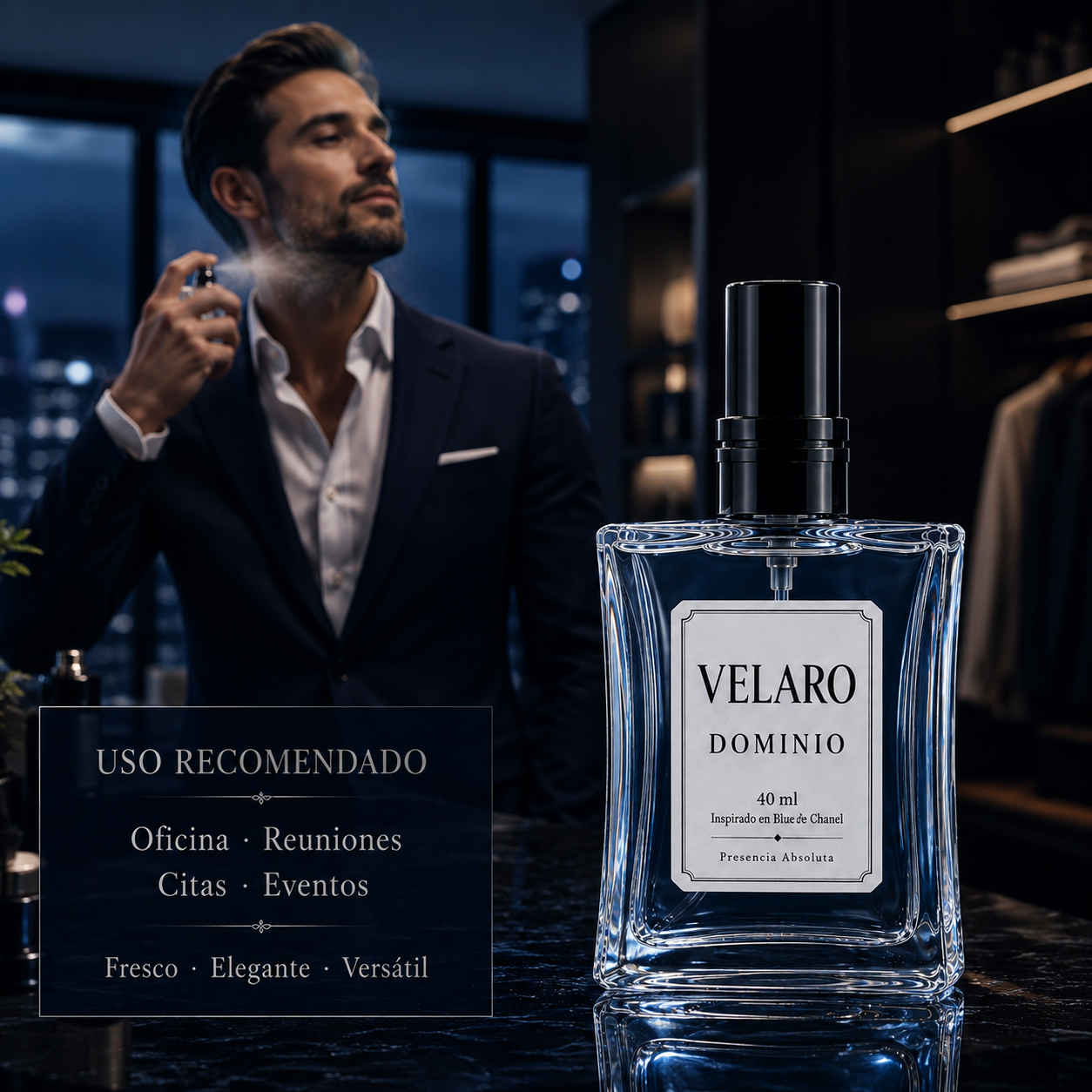 VELARO DOMINIO inspirado en Bleu de Chanel