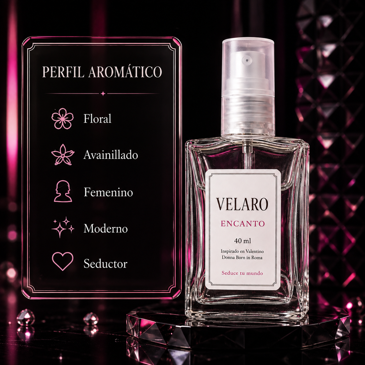 VELARO ENCANTO inspirado en Valentino Donna Born in Roma