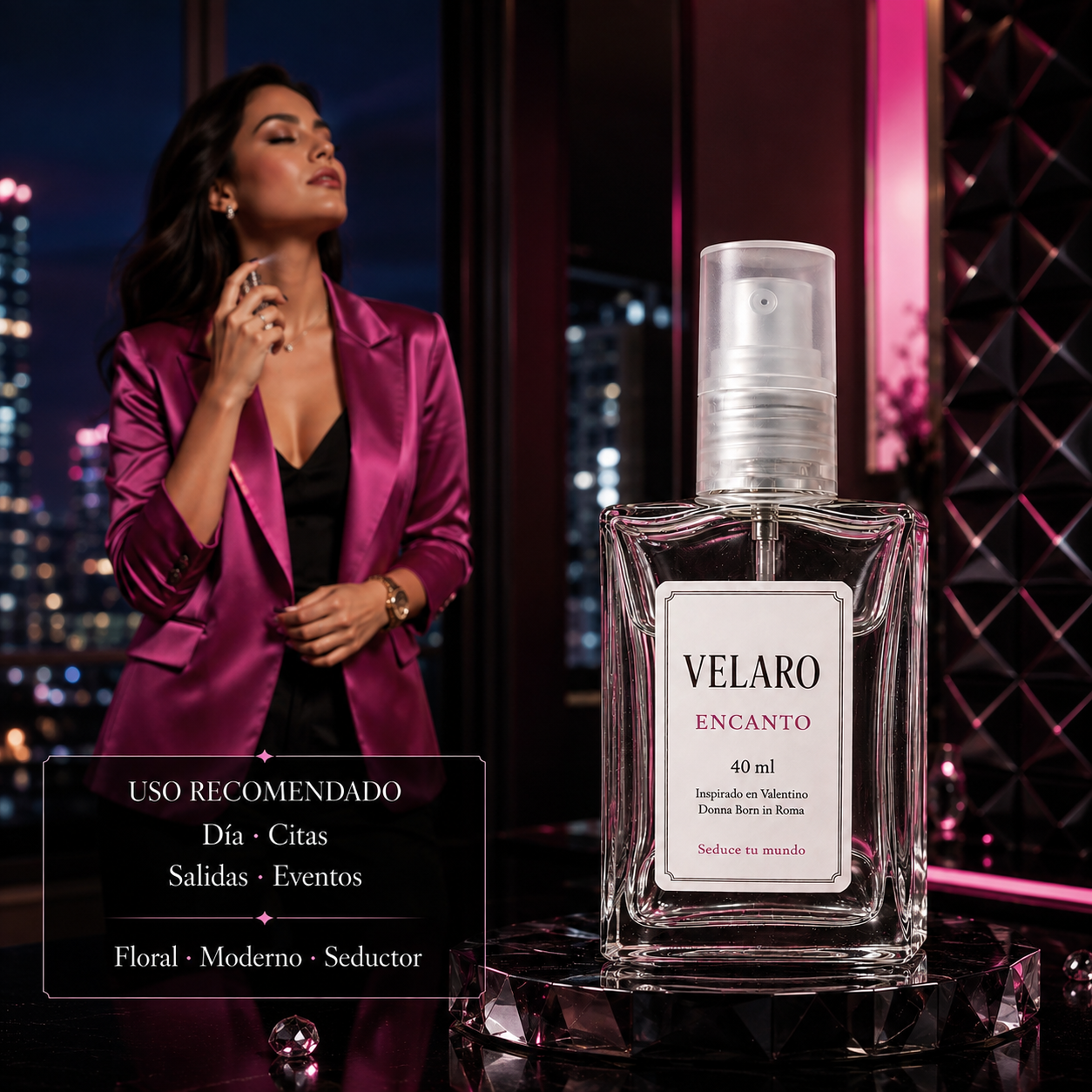 VELARO ENCANTO inspirado en Valentino Donna Born in Roma