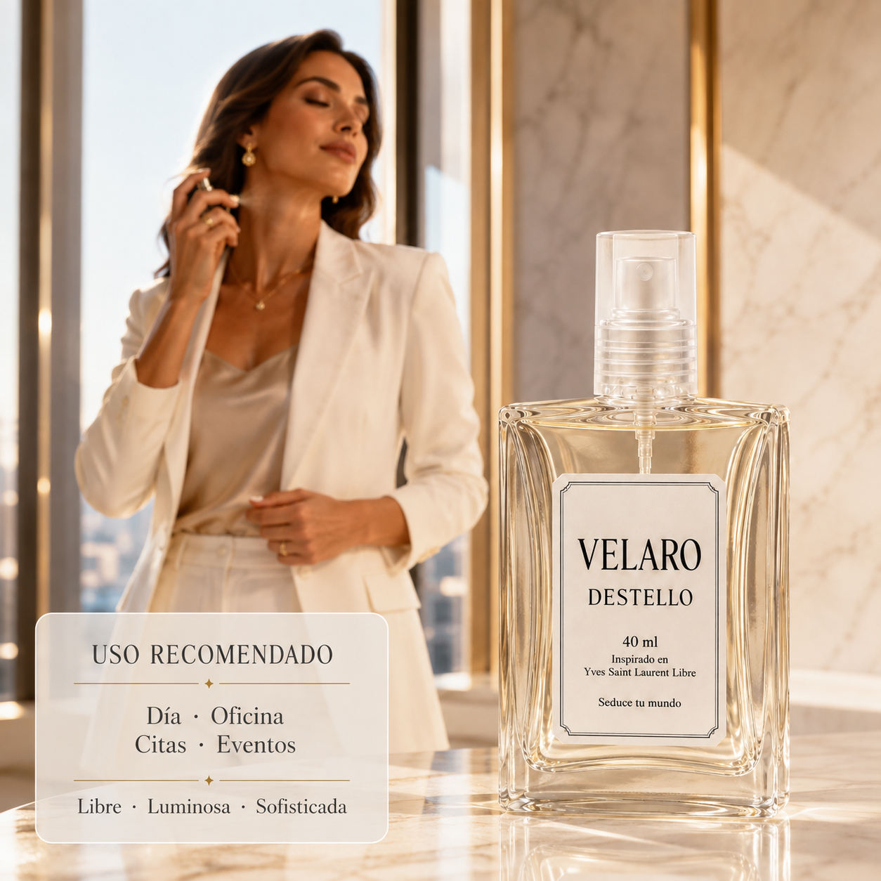 VELARO DESTELLO inspirado en Yves Saint Laurent Libre