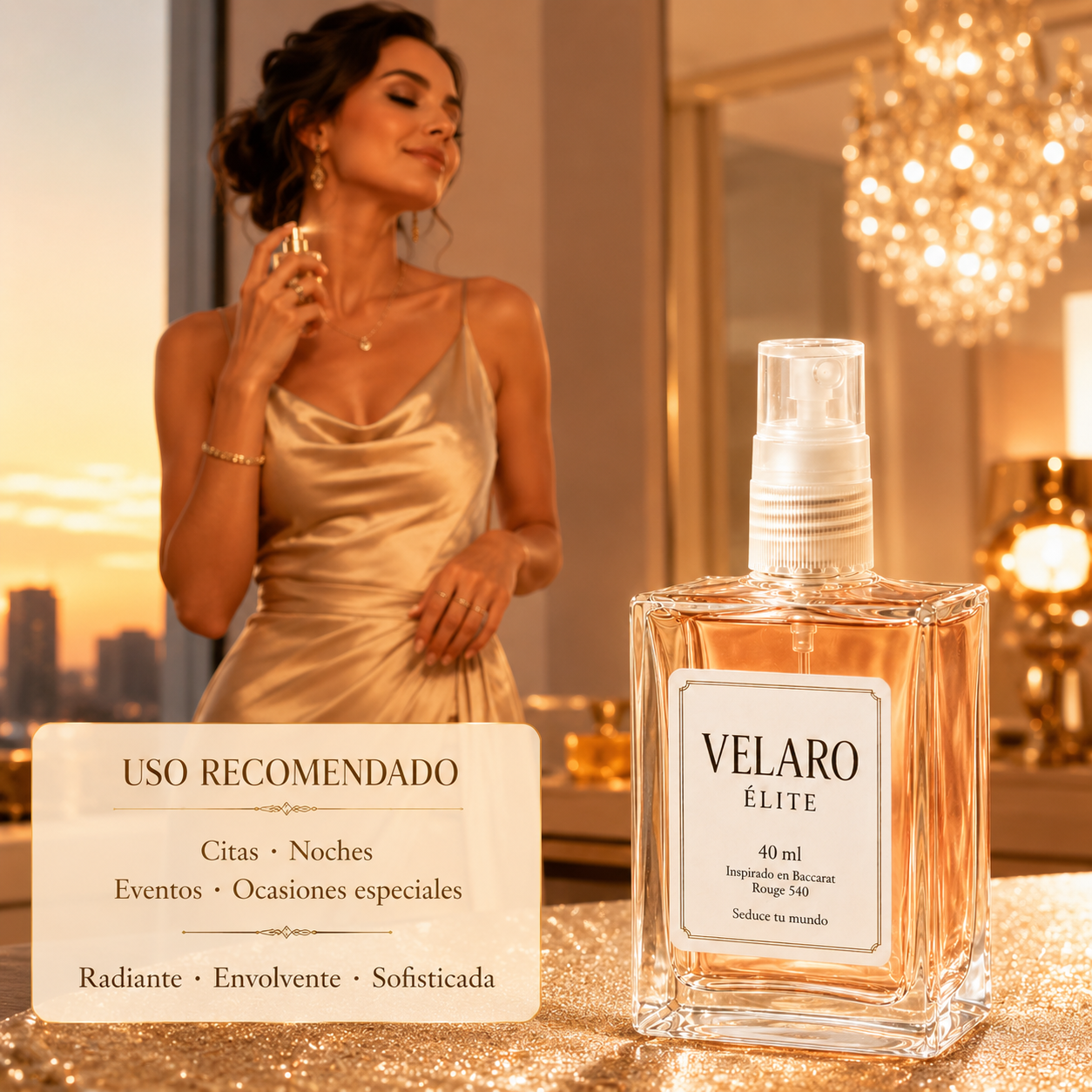 VELARO ÉLITE inspirado en Baccarat Rouge 540